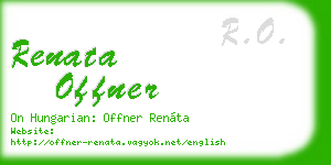 renata offner business card